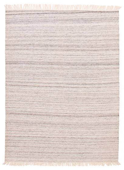 Turkish Boho 5'4" x 7'7" Flat-Weave Wool Kilim 