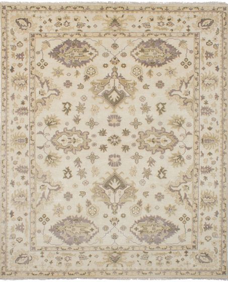 Indian Royal Oushak 8'1" x 9'11" Hand-knotted Wool Rug