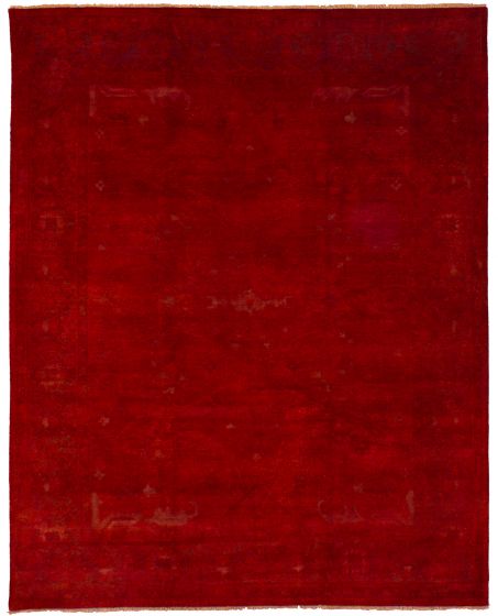 Indian Color transition 9'7" x 11'10" Hand-knotted Wool Rug 