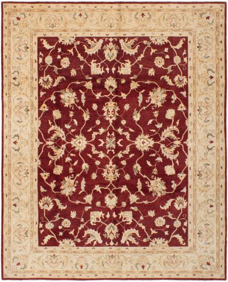 Afghan Chobi Finest 8'2" x 10'2" Hand-knotted Wool Rug 