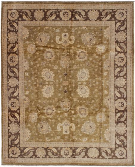 Afghan Chobi Finest 7'11" x 9'11" Hand-knotted Wool Rug 