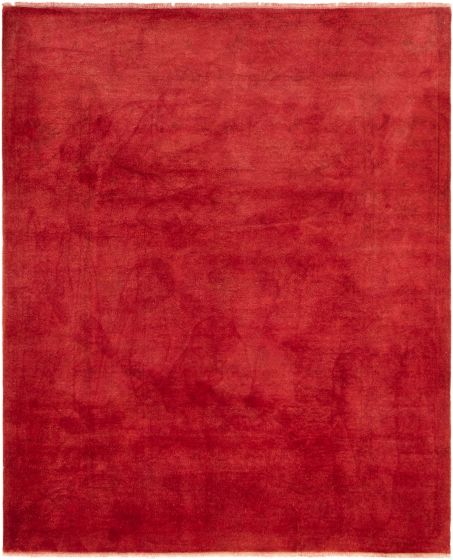 Indian Color transition 8'2" x 10'0" Hand-knotted Wool Rug 