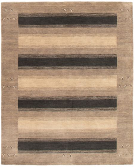 Indo Gabbeh 5'6" x 7'0" Hand Loomed Wool Rug 