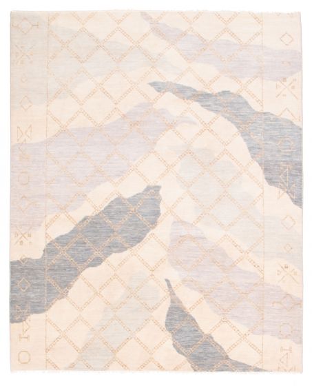 Indian Mystique 7'11" x 9'9" Hand-knotted Wool Rug 