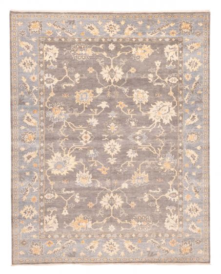 Indian Modern Oushak 8'1" x 9'11" Hand-knotted Wool Rug 