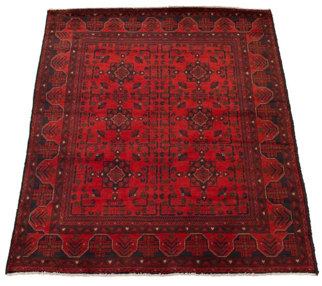 Afghan Finest Khal Mohammadi 4'11" x 6'5" Hand-knotted Wool Rug 