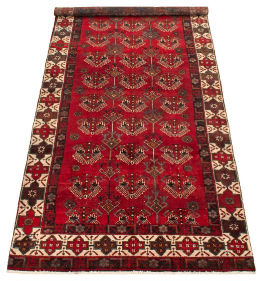 Persian Style 5'1" x 10'4" Hand-knotted Wool Rug 