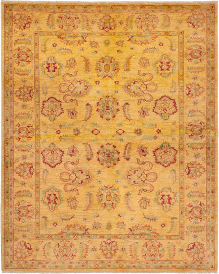 Afghan Chobi Finest 6'9" x 8'5" Hand-knotted Wool Rug 