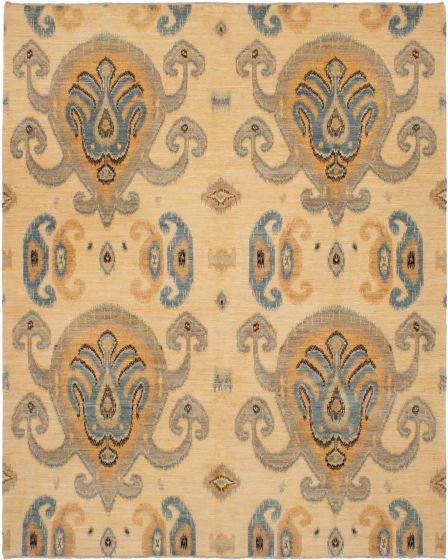 Pakistani Shalimar 8'0" x 10'0" Hand-knotted Wool Rug 