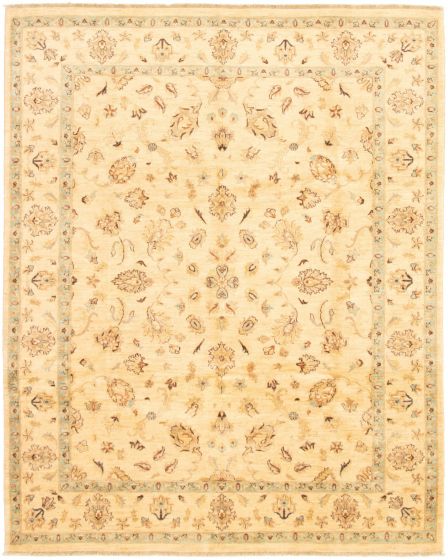 Pakistani Peshawar Oushak 8'2" x 10'2" Hand-knotted Wool Rug 
