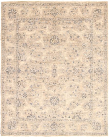 Pakistani Peshawar Oushak 8'1" x 10'2" Hand-knotted Wool Rug 