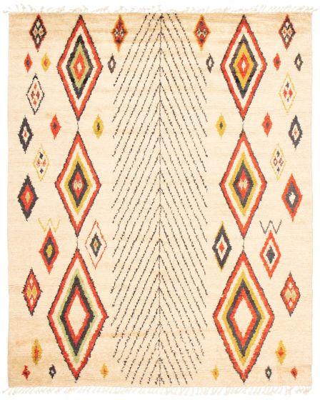 Pakistani Pak Finest Marrakesh 8'0" x 10'0" Hand-knotted Wool Rug 
