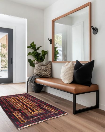 Tapis teimani 2'11" x 4'9" en laine