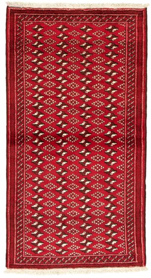 Afghan Akhjah 3'7" x 6'9" Hand-knotted Wool Rug 