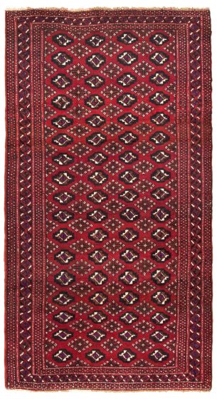 Afghan Khal Mohammadi 4'3" x 7'11" Hand-knotted Wool Rug 