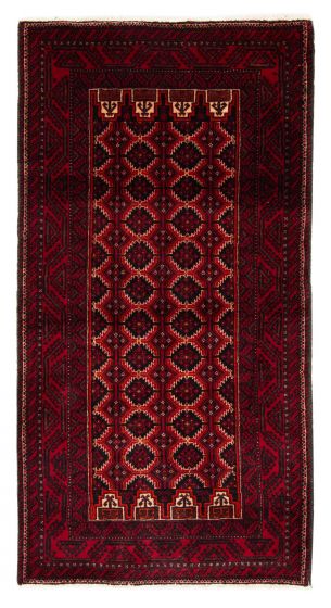 Afghan Royal Baluch 3'3" x 6'4" Hand-knotted Wool Rug 
