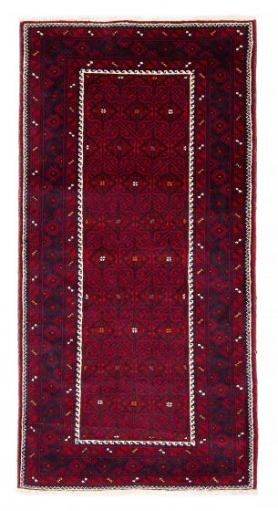 Afghan Royal Baluch 3'3" x 6'5" Hand-knotted Wool Rug 