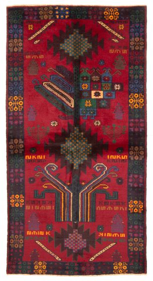 Afghan Rizbaft 3'5" x 6'8" Hand-knotted Wool Rug 