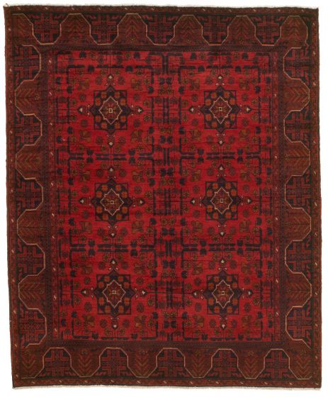 Afghan Finest Khal Mohammadi 5'1" x 6'2" Hand-knotted Wool Rug 
