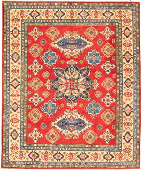 Afghan Finest Ghazni 8'2" x 9'9" Hand-knotted Wool Rug 