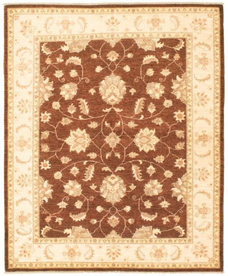 Pakistani Peshawar Oushak 5'2" x 6'4" Hand-knotted Wool Rug 