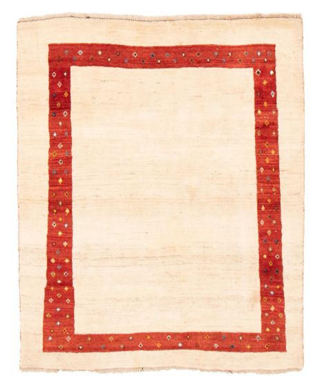 Persian Style Kashkuli Gabbeh 4'6" x 5'7" Hand-knotted Wool Rug 