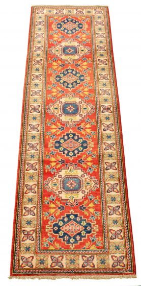 Afghan Finest Ghazni 2'9" x 9'8" Hand-knotted Wool Rug 