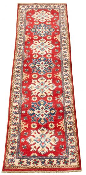 Afghan Finest Ghazni 2'8" x 9'7" Hand-knotted Wool Rug 