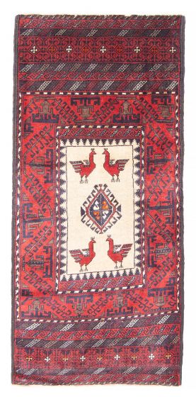 Afghan Royal Baluch 2'6" x 5'1" Hand-knotted Wool Rug 