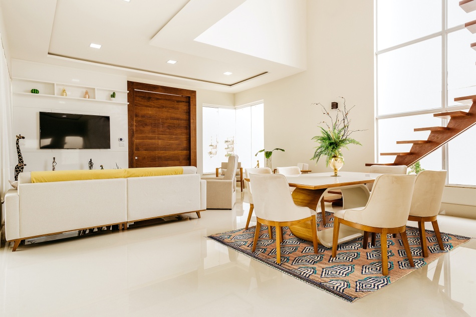 ECARPETGALLERY Moroccan Rug in loft style office space
